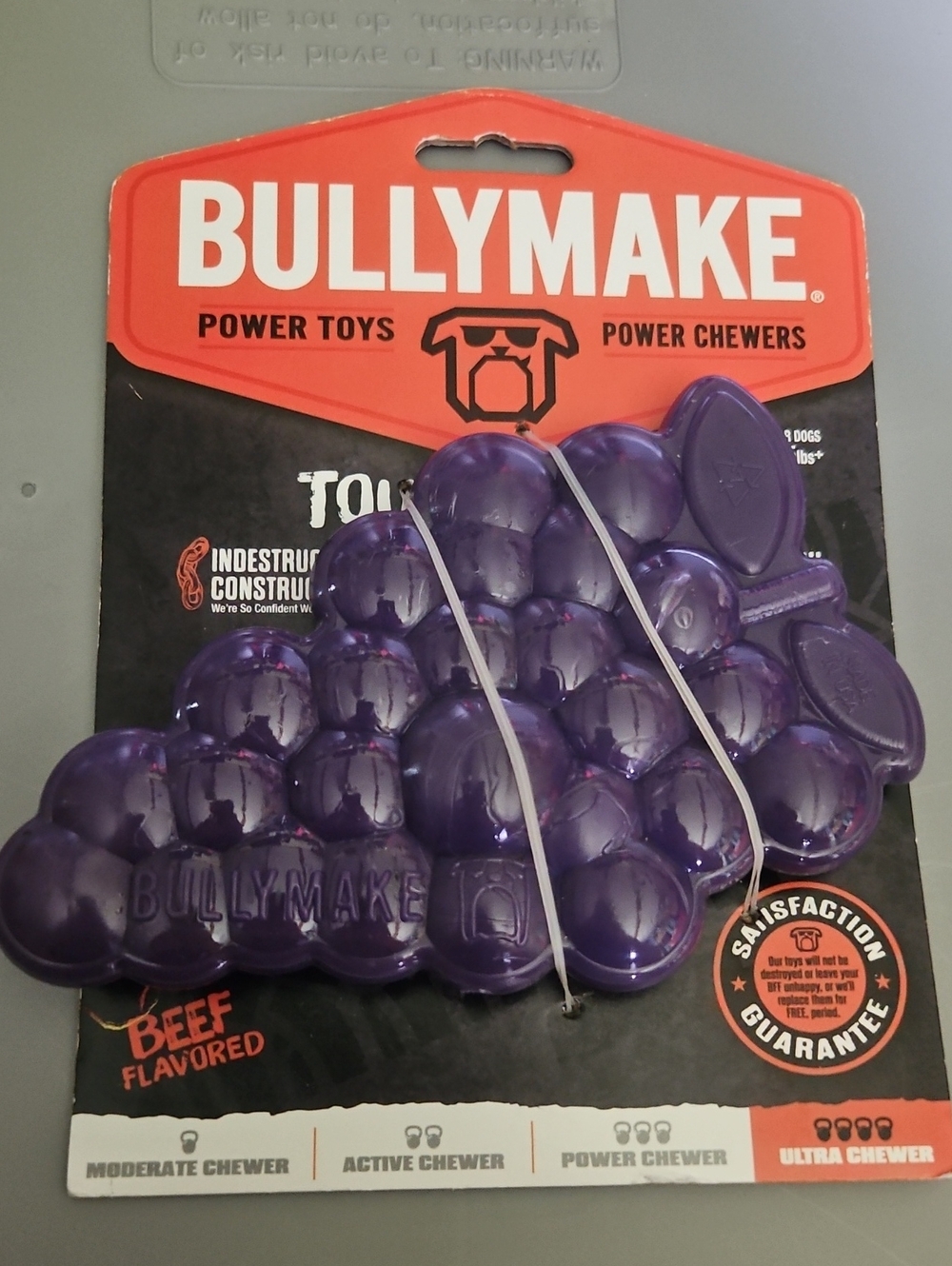 BULLYMAKE purple grape-shaped nylon dog chew toy: NEW WITH TAGS